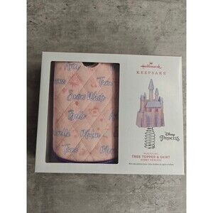 Hallmark Keepsake Christmas Mini Tree Topper & Skirt Disney Princess Kit
